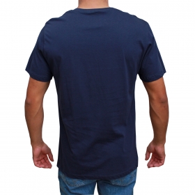 Camiseta Indian Farm Azul Marinho Logo Verde