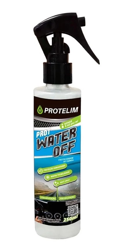 Prot-Water Off - Cristalizador de Vidros - 250ml - Protelim