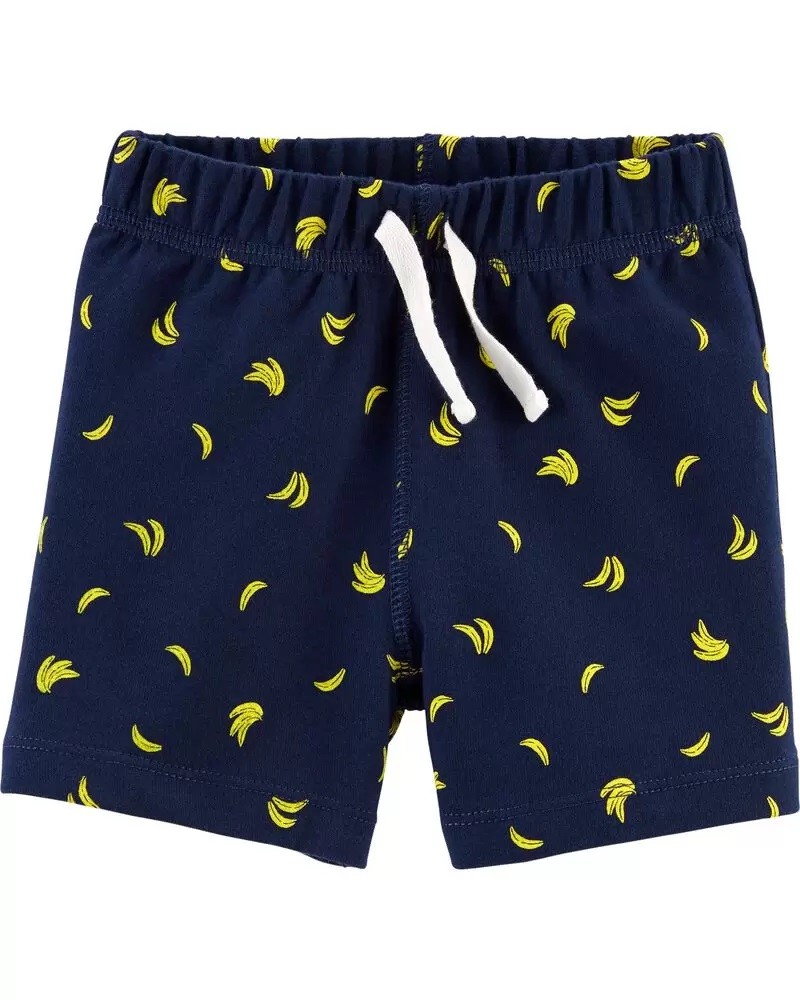 Conjunto Body, Camiseta e Shorts - Banana - Carter's