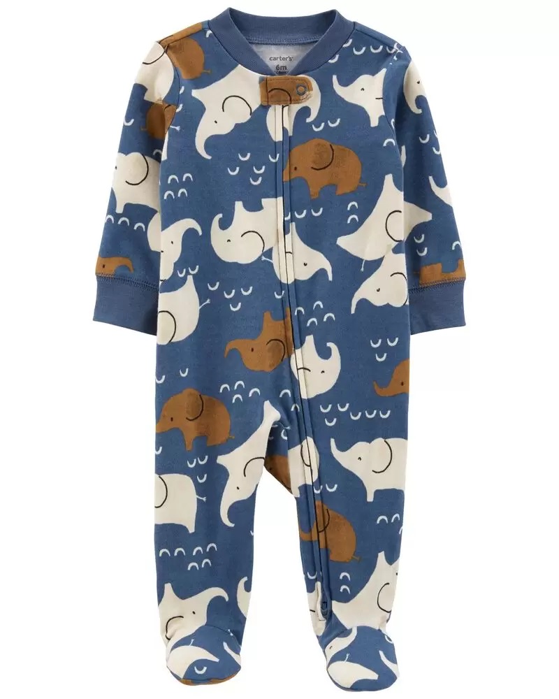 Pijama 2-Way Zip - Elefante - Carter's