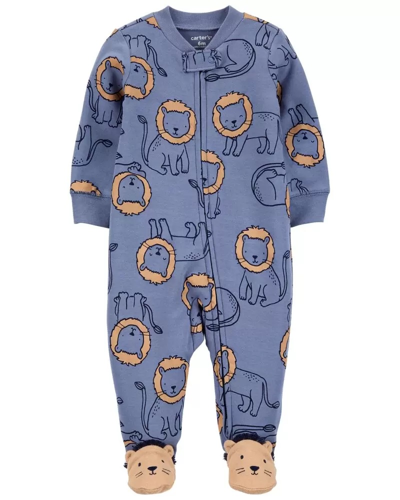 Pijama 2-Way Zip - Leãozinho - Carter's 