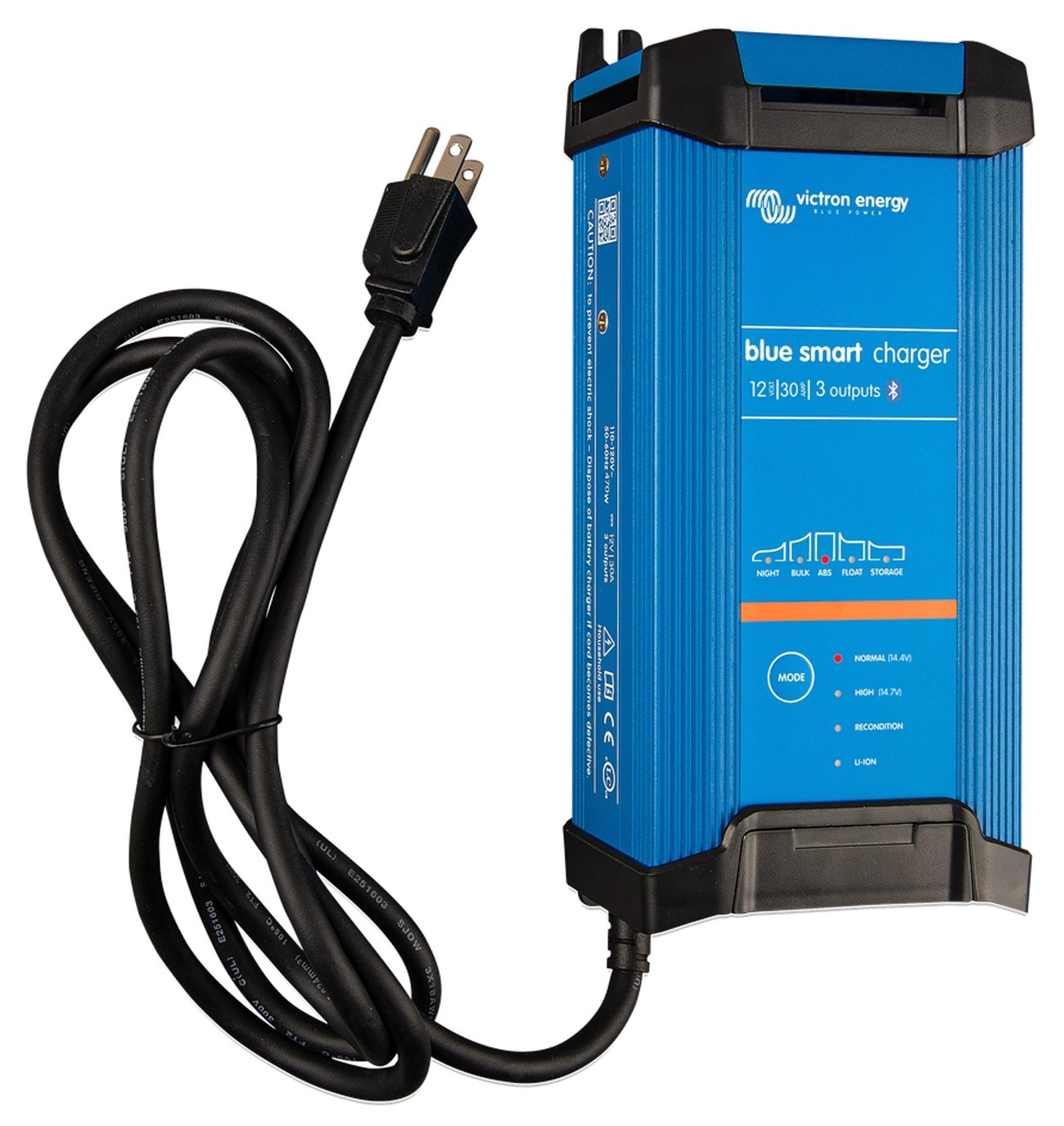 Controlador de Carga (Carregador) de Bateria Náutico Victron Blue Smart IP22 12V 30A para Barcos e Lanchas