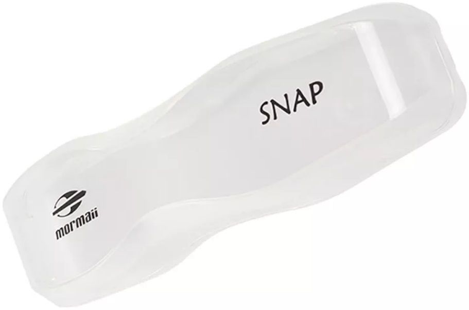 Óculos de Natação Mormaii Snap Preto Lente Transparente Proteção UV
