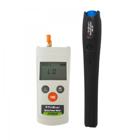 Kit Para Testes em Fibra Óptica Com Medidor/ Testador de Potência Power Meter e Caneta Laser Emissor de Luz Localizador de Falhas