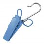 Esticador Plástico com Abertura Lateral para cabo mini Drop Óptico FTTH Pier Telecom Azul