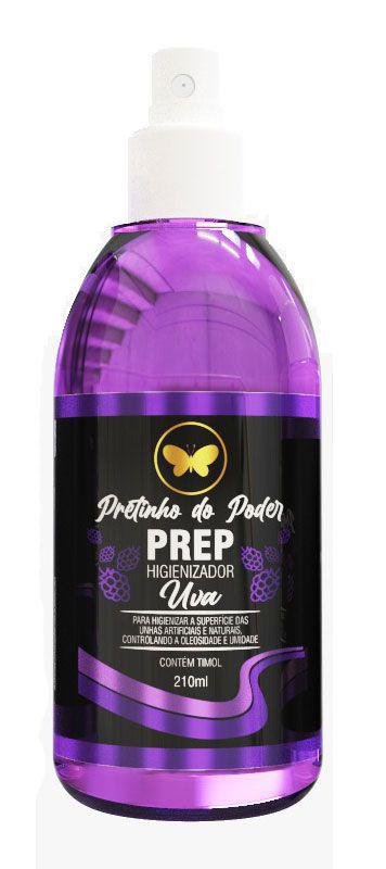 Prep higienizador PRETINHO DO PODER c/ ANVISA 210ml - Sílvia Pedrarias & Cia