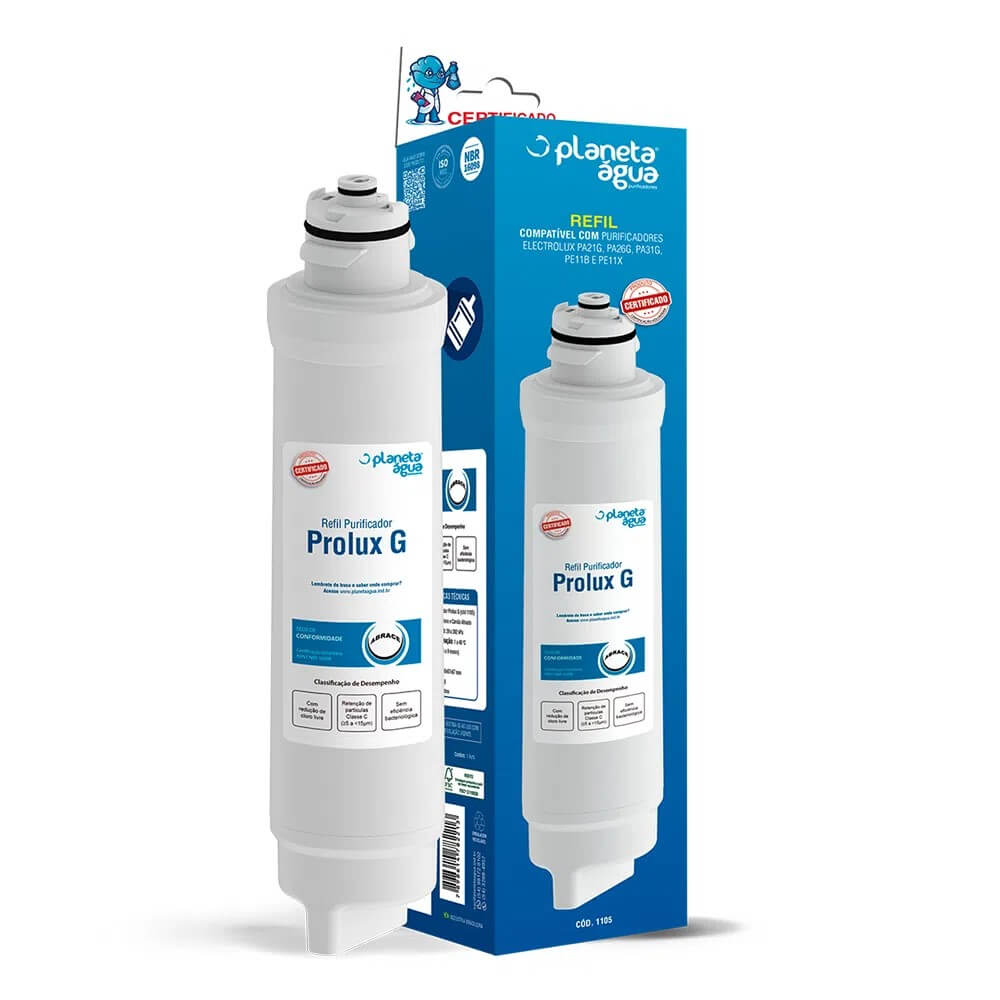 Refil Filtro Planeta Água Prolux G 1105 Compatível com Electrolux PA21G PA26G PA31G PE11B PE11X