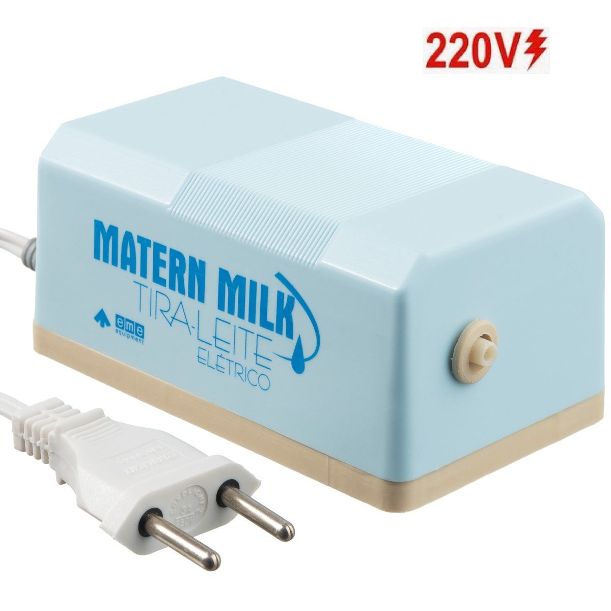 Bomba tira leite elétrico 220 V - Azul - Matern Milk