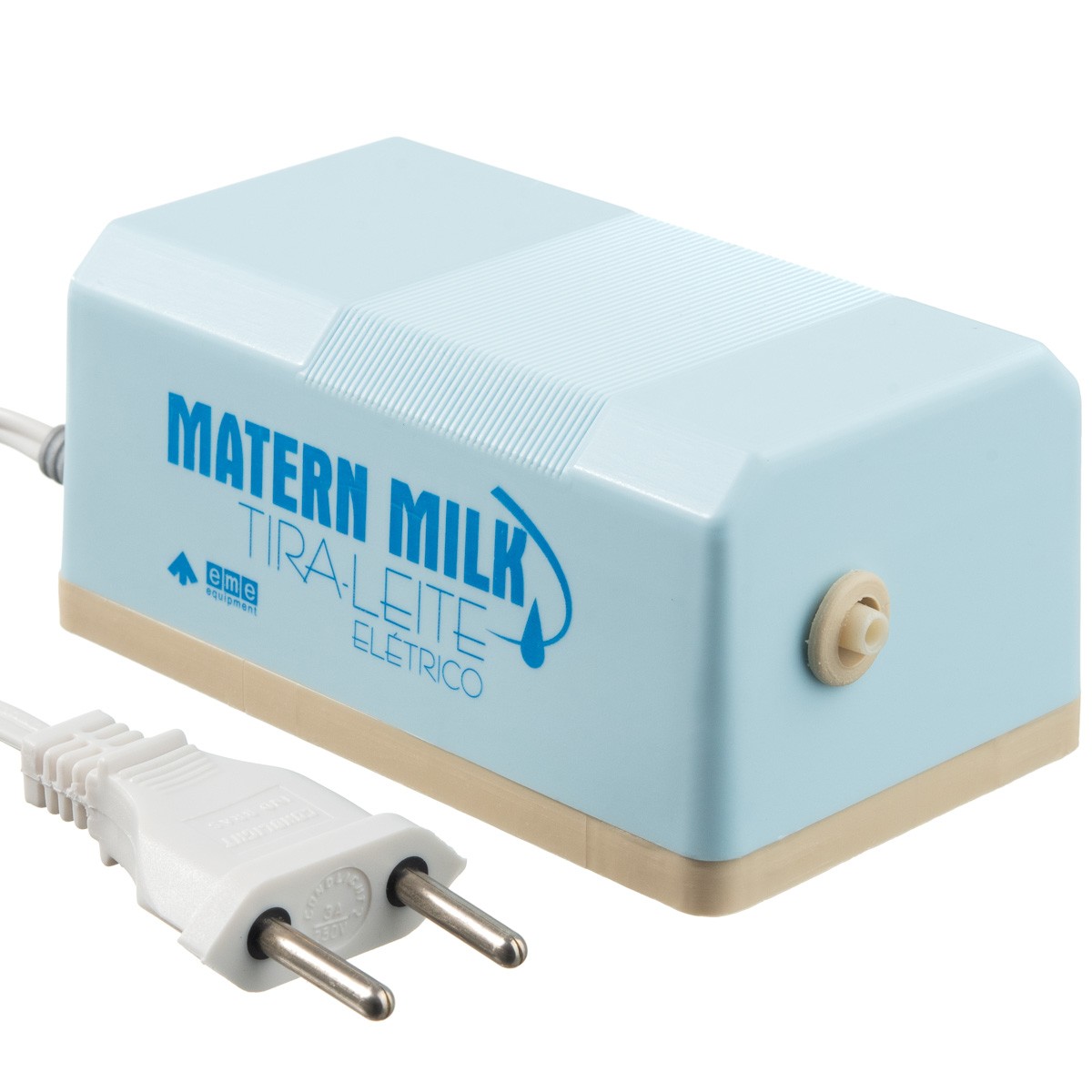 Bomba tira leite elétrico 220V Azul - Matern Milk +5 Copos