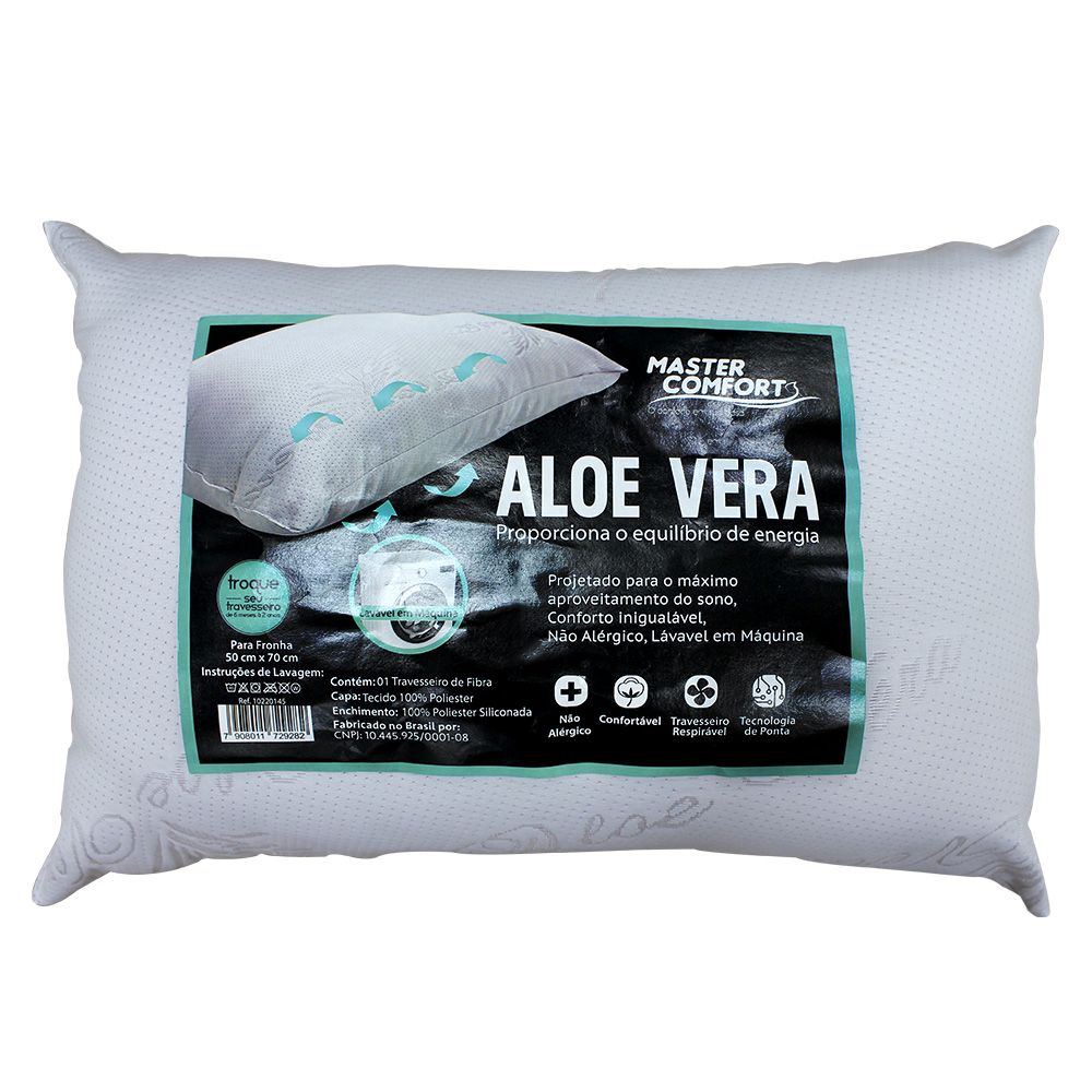 Travesseiro Aloe Vera 50x70Cm Master Comfort