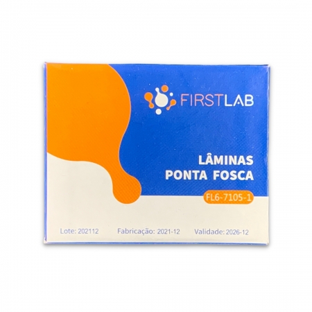 Lamina Microscopia 26x76mm Ponta Fosca Lapidada C/50