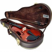 Estojo Case Para Violino 4/4 Extra Luxo Couro Sintético