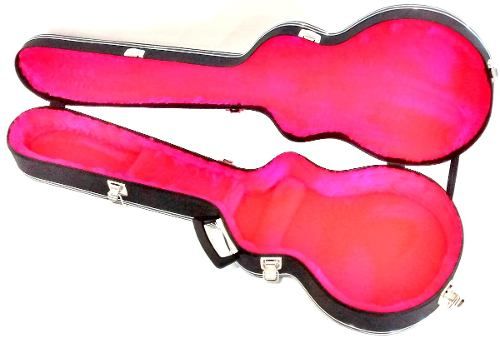Estojo Case Para Guitarra Strato Luxo Pelucia Rosa Fama