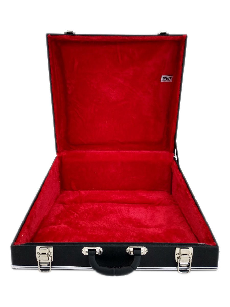 Case Térmico Para Acordeon 80 Baixos Luxo Pelucia Vermelha
