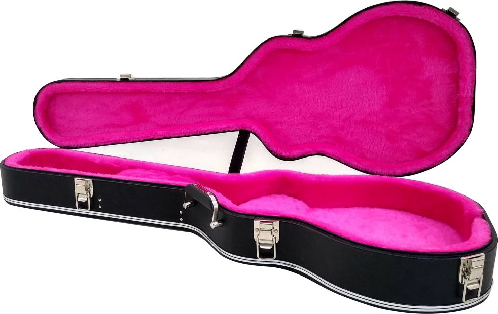 Case Térmico para Guitarra Les Paul Luxo Pelúcia Rosa