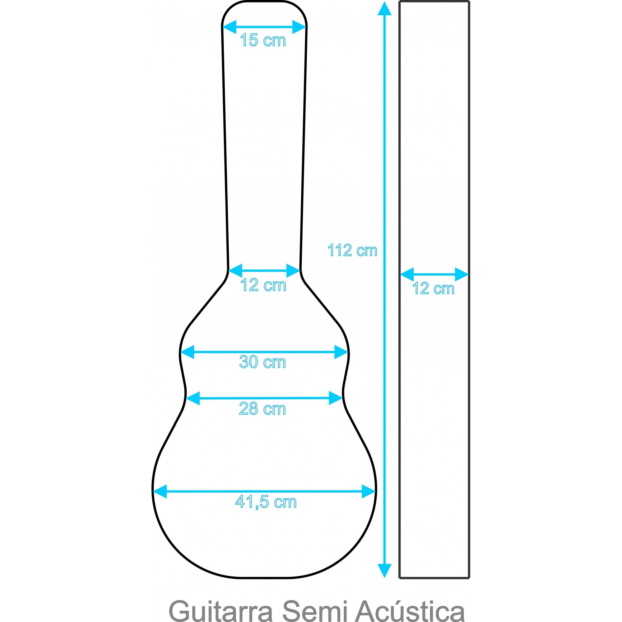 Case Térmico Para Guitarra Semi Acustica