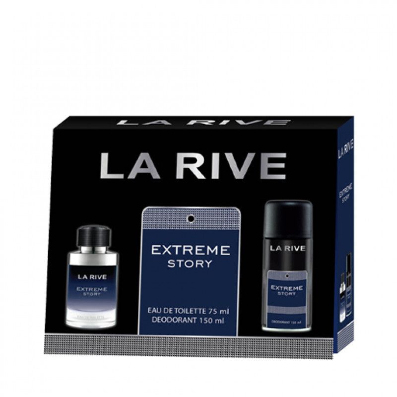 Extreme Story La Rive Kit Masculino EDT 75ML + Desodorante 150ML
