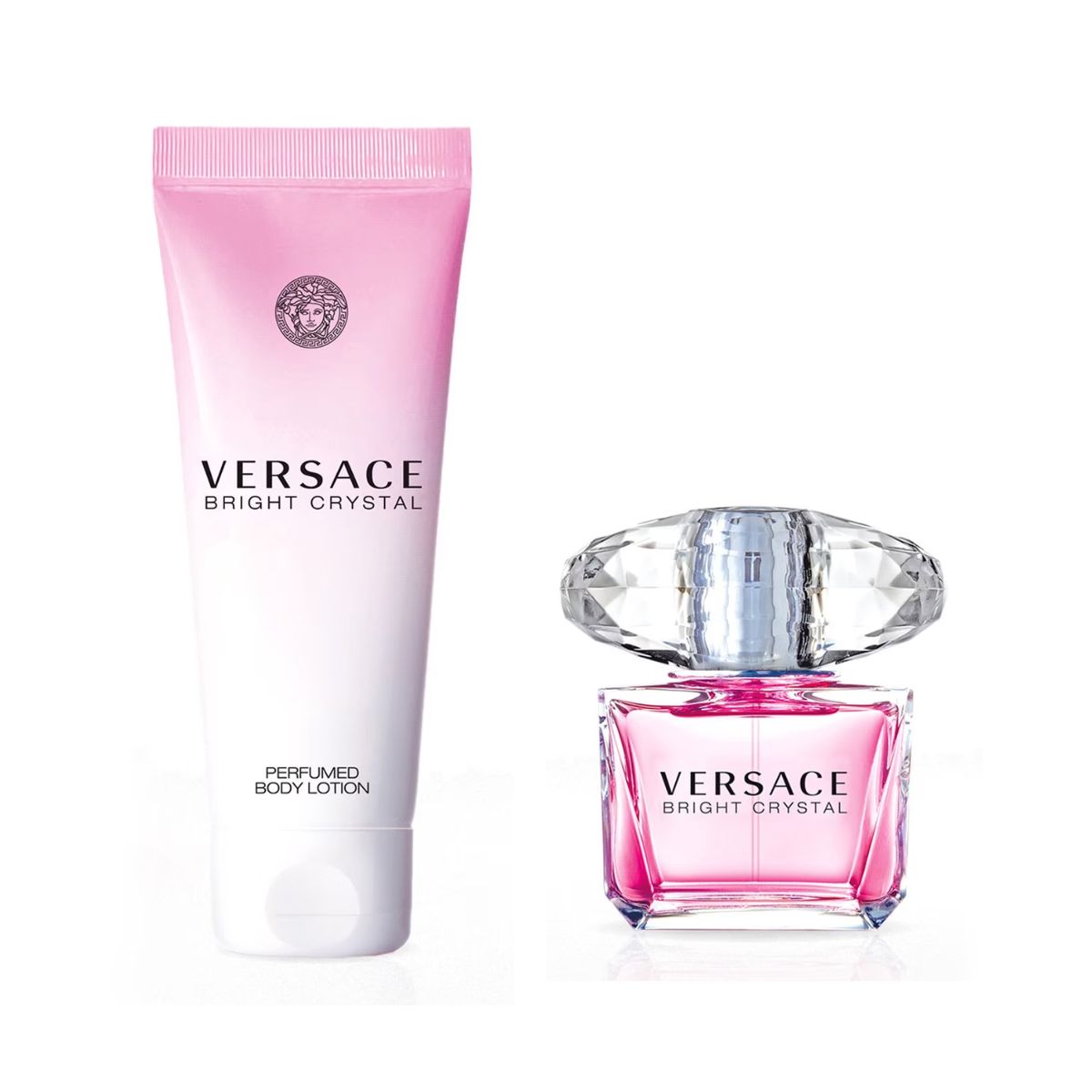 Kit Versace Bright Crystal Feminino Eau de Toilette 50ml + Body Lotion 100ml