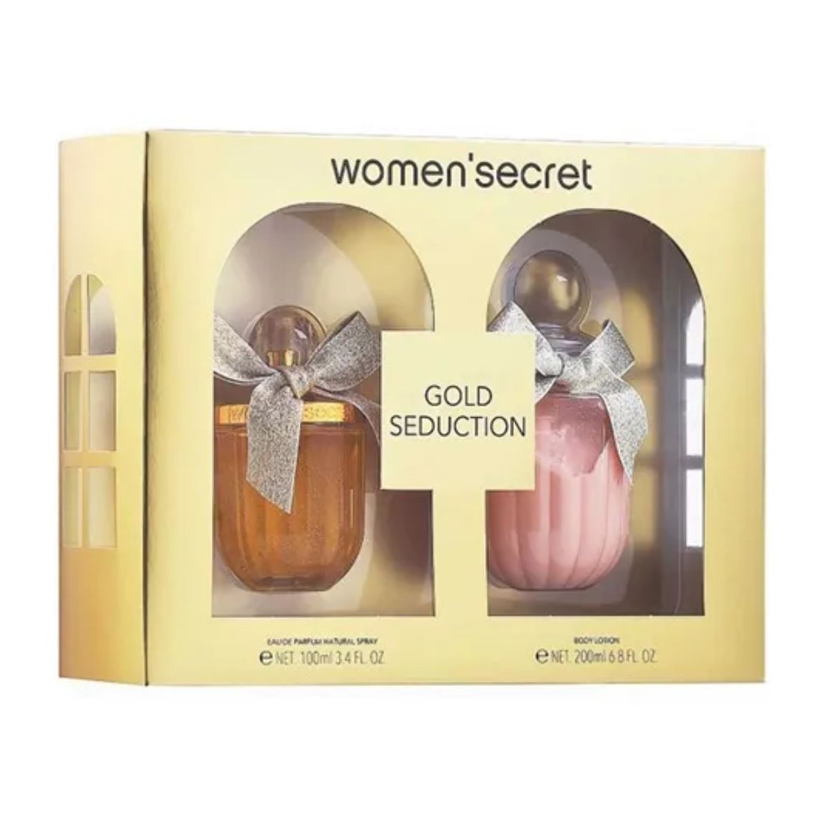 Kit Women Secret Gold Seduction Feminino Eau de Parfum 100ml + Body Lotion 100ml