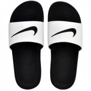 Chinelo Nike Kawa Slide Masculino - Branco e Preto