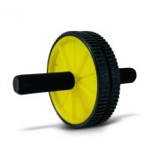 Roda de Exercício AB Wheel - Amarelo/Preto