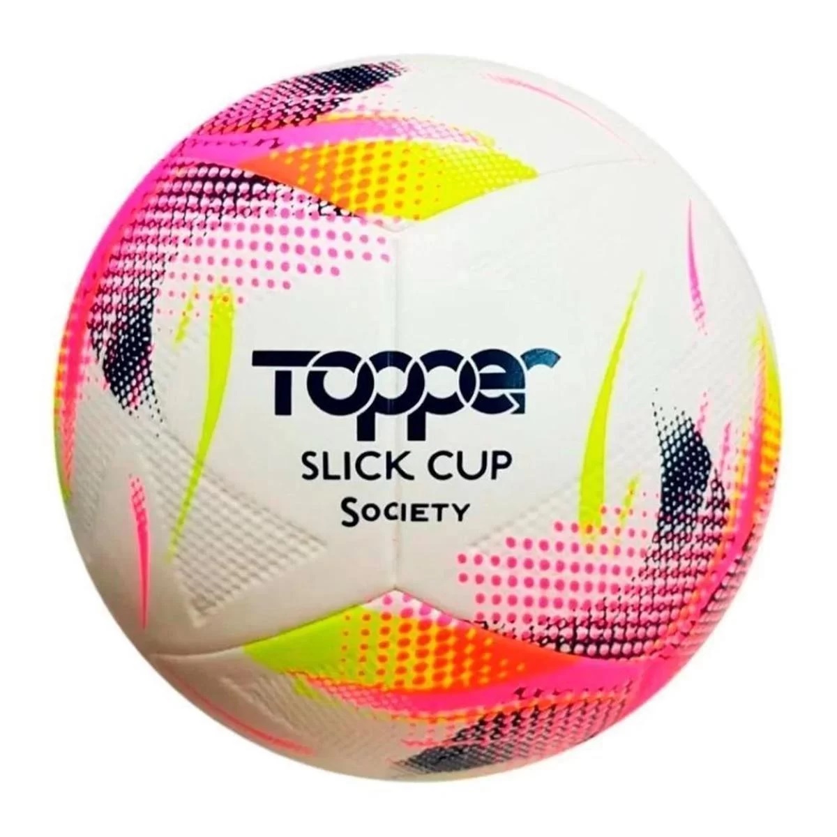 Bola de Society Topper Slick Cup - Amarelo Neon e Rosa