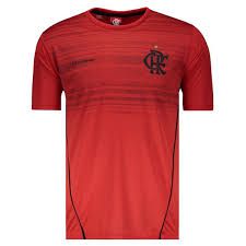 Camisa Braziline Flamengo Dribble Masculina - Vermelho