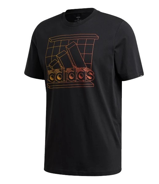 Camiseta Adidas Estampa Logo Ritmo Masculina - Preta