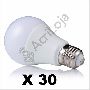 Lampada Led Bulbo Amarela Quente 9w 3000k Taschibra Tkl60 | Kit 30 unidades