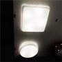 Luminaria Plafon Kaoni Redondo Acrilico Branco 40cm, Luminária de teto sobrepor