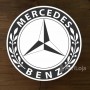 Luminoso de Parede Mercedes 30cm Acrilico LED, Luminoso de Bar e Churrasqueira, Placa Decorativa de Parede