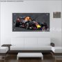 Quadro de Parede em Acrílico Tamanho 120x60cm Formula 1, Quadro Decorativo Para Salas e Quartos