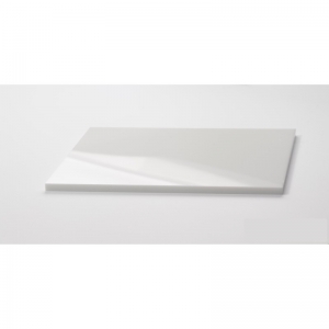 Retalho de Chapa de acrilico Branco Leitoso Espessura 3mm Medida 9,3x45cm