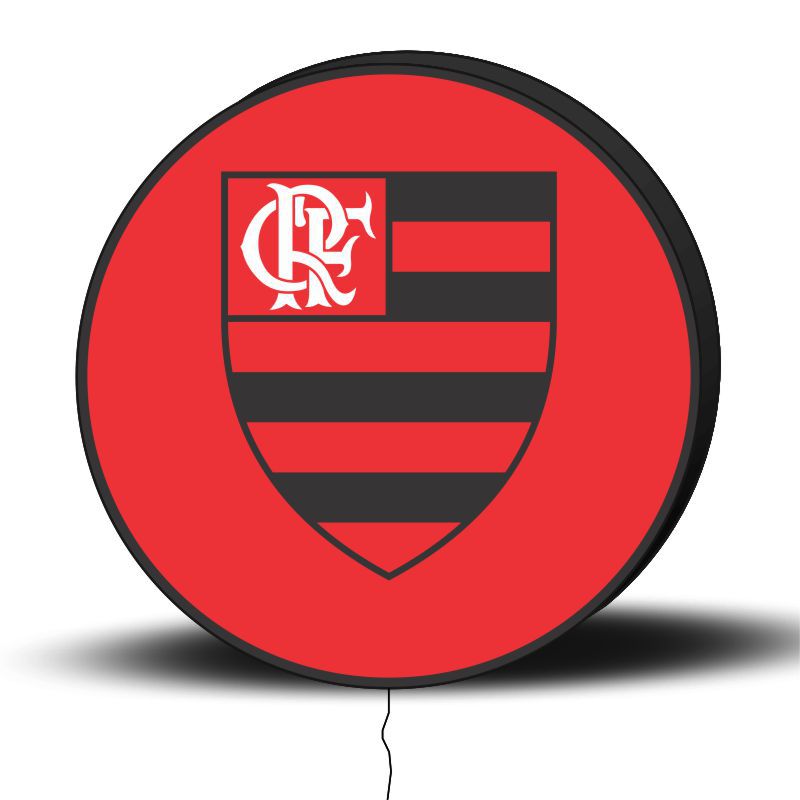 Luminoso de Parede Flamengo 30cm Acrilico LED, Luminoso de Bar e Churrasqueira, Placa Decorativa de Parede