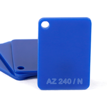 Placa de Acrilico Azul Translucido 100cm x 50cm espessura 3mm, Chapa de Acrilico Azul AZ 240