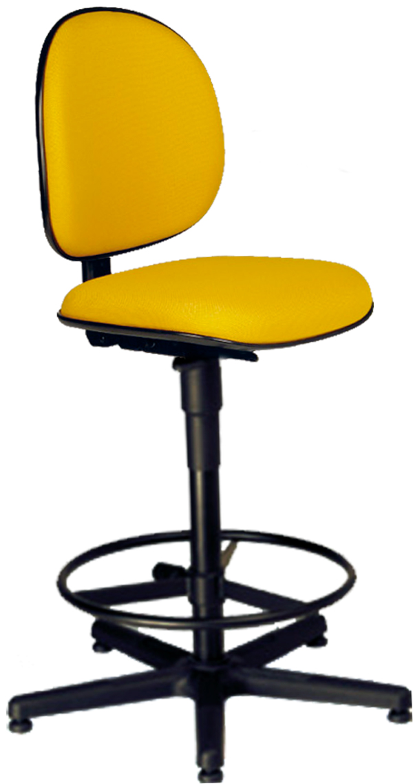 AF 8006-C - Cadeira alta para Caixa / balcão, giratória, sem braços, encosto médio