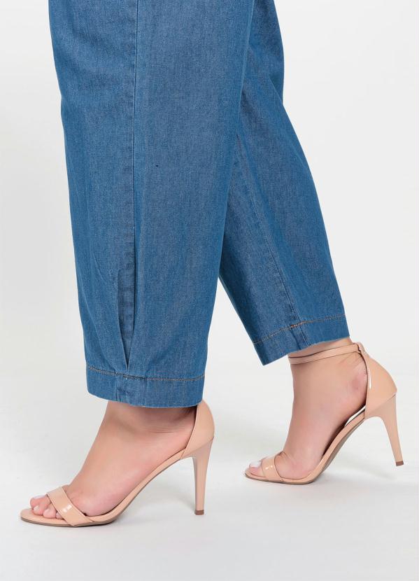 Macacão Jeans Ziper Plus Size