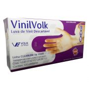 Luva Procedimento Vinil Volk Com Pó CA 20723