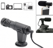 Microfone Direcional Para Celular e Câmeras DSLR