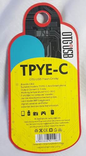 Adaptador OTG Original para Celular, Tablet´s MAC´s - TIPO C / USB
