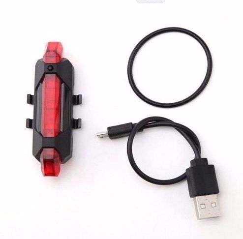 Lanterna Traseira Bicicleta Led Recarregavel USB