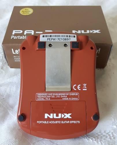 Processador Efeitos Para Violão - Nux PA-2 (acústico) + Fonte Estabilizada 9v
