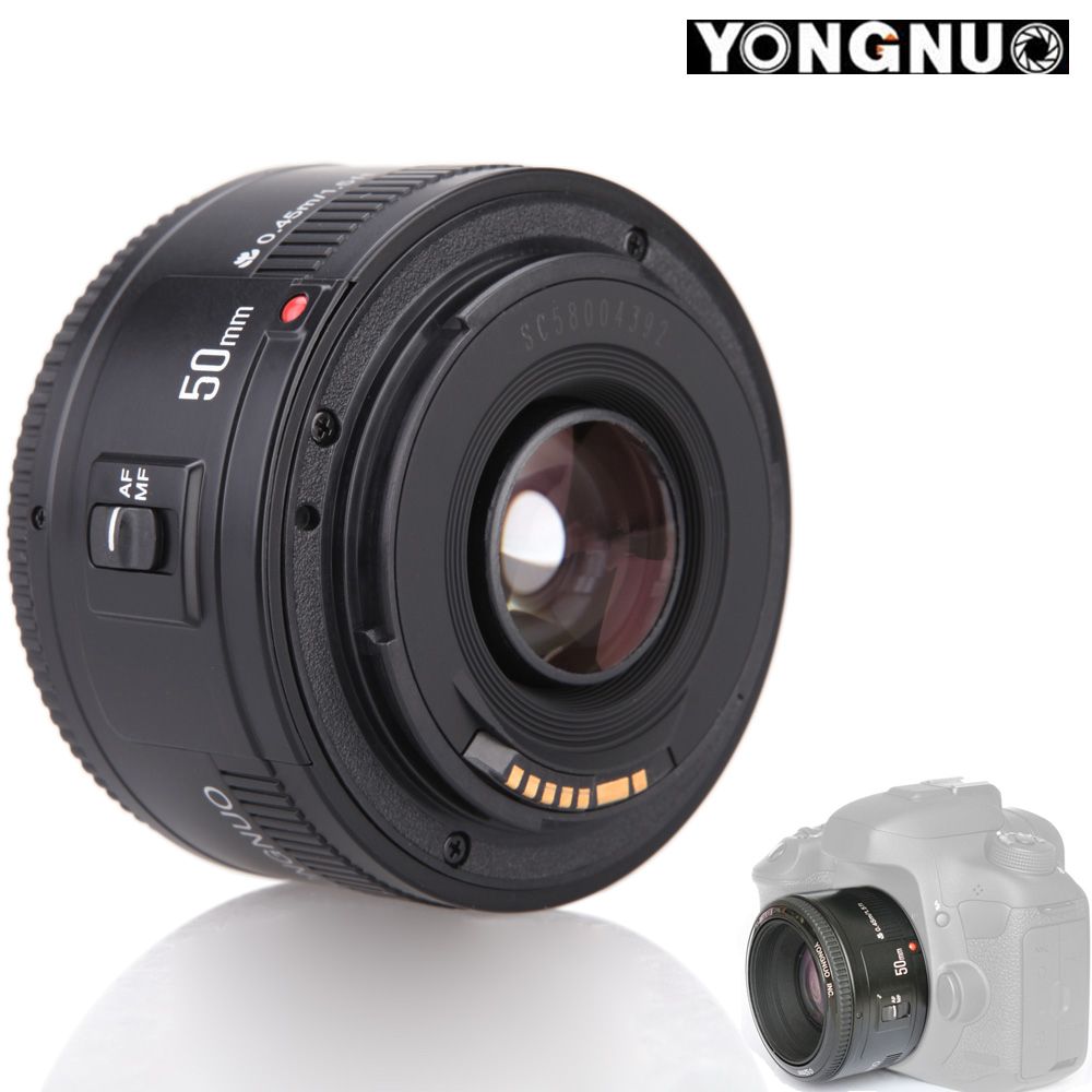 Lente Yongnuo Yn50mm F/1.8 Para Câmeras Canon