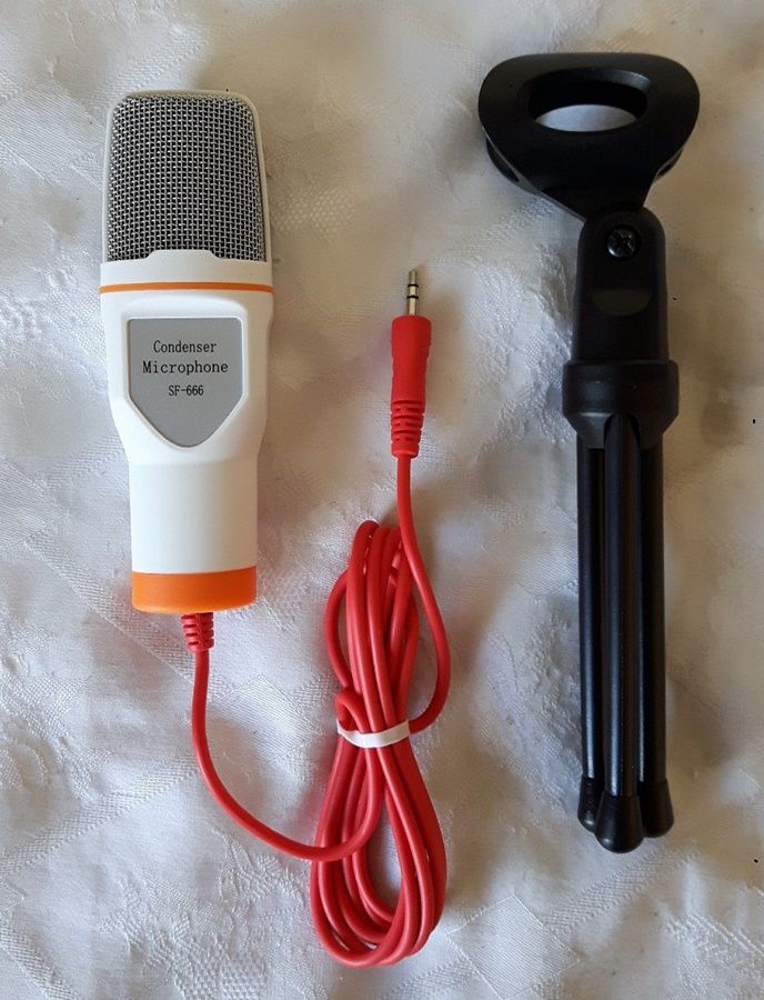 Microfone Condensador para PC e notebook laptop