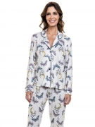 Pijama Longo Americano em Soft Touch