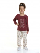 Pijama Longo Infantil em Malha Algodão