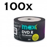 Kit 100 DVD-R 4.7 Printable - Maxprint (avulso)
