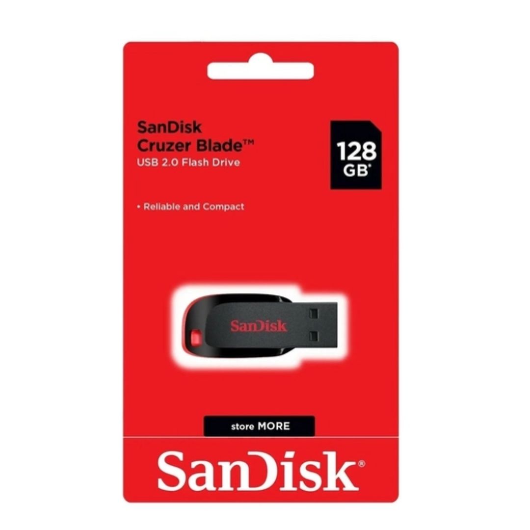 Pendrive 128GB - Cruzer Blade - Sandisk