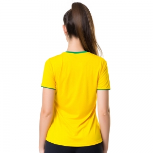 Camiseta Feminina Slim Brasil Com Estampa Silk Screen Elite