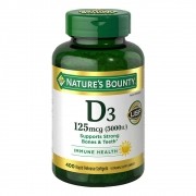 Vitamina D3 125mcg 5000iu Natures Bounty - 400 Softgels